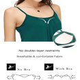 thumbnail image 4 of CHOK Camisoles à Soutien-Gorge Intégré pour Femmes, Bretelles Spaghetti Ajustables, Débardeur Sans Manches, Hauts d'Été, 4 of 6
