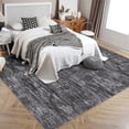 thumbnail image 2 of Garvee 6'x9' Modern Abstract Area Rugs Washable Rug, Non Slip Low Pile Stain-Resistant Rug Contemporary Neutral Carpet for Living Room Bedroom Home Decor, Dark Gray, 2 of 8