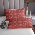 thumbnail image 3 of Aztec Quilt Set Queen Geometric Bedspread Set For Teens Young Southwest Coverlet Set American Tribal Bedroom Decor Bohemian Orange Bed Set, 3 of 5