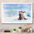 thumbnail image 1 of Designart Dogs During Christmas Season Children's Art Framed Wall Art, 1 of 4