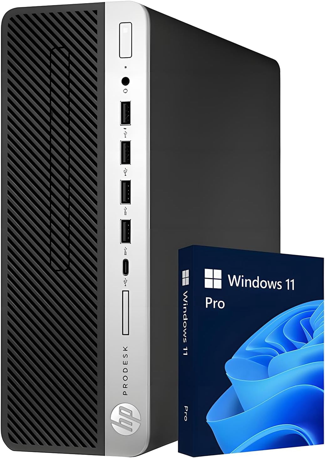 HP 600 G4 SFF Desktop PC Computer | Intel Core i5 3.20 GHz | 8GB DDR4 RAM 180GB SSD | Windows 11 Pro WiFi Bluetooth | Refurbished