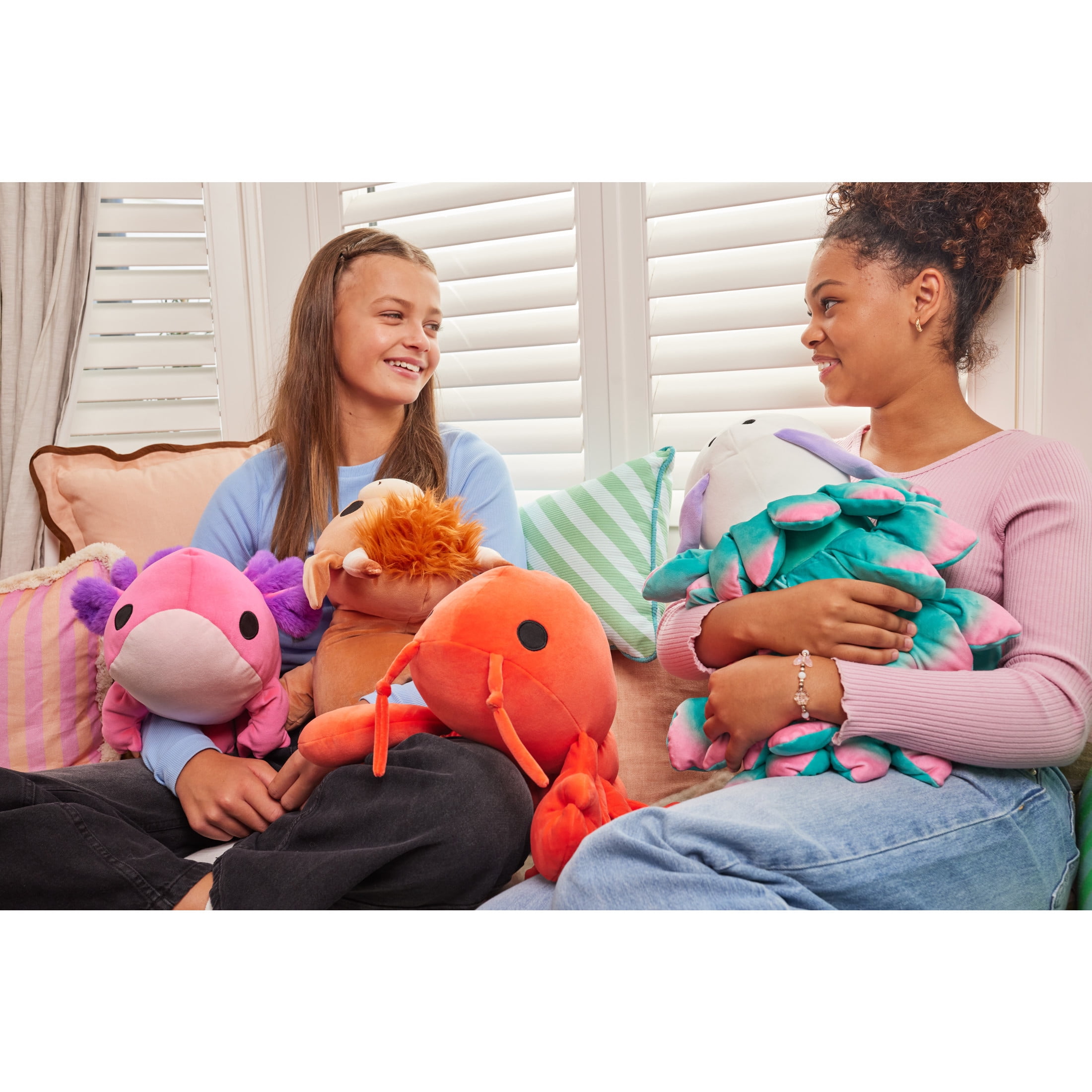 Hug A Lumps (Moyen) Graham de ZURU , Peluche lestée câline et spongieuse
