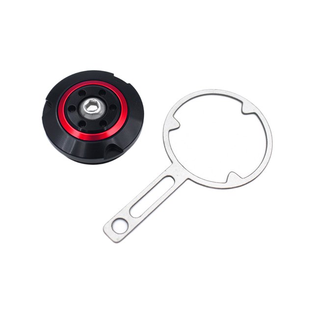 Thinsony 2pcs Métal R1200RT R1200GS ADV Aventure 05-13 Bouchon de Moteur Couvercle Construction Durable Rouge