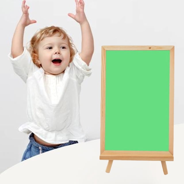 PRETXORVE chalkboard sign Store Writing Board With Stand Small Blackboard For Students Wooden
