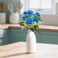 thumbnail image 4 of Artificial Flower Artificial Hydrangea Bouquet with Flower Arrangement for Wedding Home Decor Table Centerpiece (37Cm/14.57In) Artificial Rose Bouquet Silk Flower Arrangement Home Decor Flowers Fake, 4 of 9