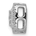 thumbnail image 2 of Diamond2Deal 14K White Gold 1/4ct. Diamond Square Cluster Pendant for Women, 2 of 4