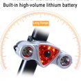 thumbnail image 4 of Chmadoxn Bike Lights For Night Riding 9+2 LEDs 6 Modes USB Charging MTB Headlight Most Powerful Biking Bicycle Light Bicycle tail light, 4 of 8