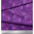thumbnail image 3 of Soimoi Poly Georgette Fabric Texture & Autumn Leaves Print Fabric by the Yard 42 Inch Wide, 3 of 3