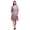 Blanc4, variante sur Bimba Blanc Feuilles Florales et Kiko Rose Femmes Grande Taille Caftan Tenue d'Été Sortie de Plage Kimono Caftan-S-L