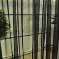 thumbnail image 3 of veasfak 2 Panel Kitchen Curtain Door Window Voile Drape Black - 200x200cm, 3 of 9