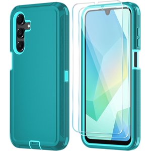 HCTian Coffret téléphonique pour Samsung Galaxy A16 5G Cas avec HD Protecteur d'écran, résistant aux chocs & Étanche à goutte 3-Layer Couverture de téléphone pour Galaxy A16