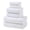 Blanc, variante sur Gros Rabais! Ensemble de Serviettes en Coton 8 Pcs 2 Serviettes de Bain 2 Serviettes à Main 2 Débarbouillettes 600 G/m2 Qualité Hôtelière Sèche Salle de Bain Douce Collection Spa pour Bain Plage Gym Liquidation Ventes Aujourd'hui Aubaines Prime