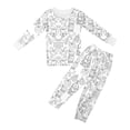 thumbnail image 1 of MIASHUI Kid DIY Hand Painted Homewear Set Boy Girl Pajama Sets Cute Funny Cartoon,White,3-4 Years, 1 of 2