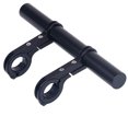 thumbnail image 3 of relayinert Bicycle Handlebar Extender with Double Clamps Front Flashlight Extension Bracket Mounting Rack Adapter Supplies Black Aluminum Alloy 1Set, 3 of 6