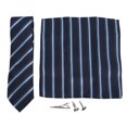 thumbnail image 1 of Cravates Bleues, Ensemble de Cravates pour Hommes Classiques à Rayures Cravates pour Hommes Grande Capacité, 1 of 12