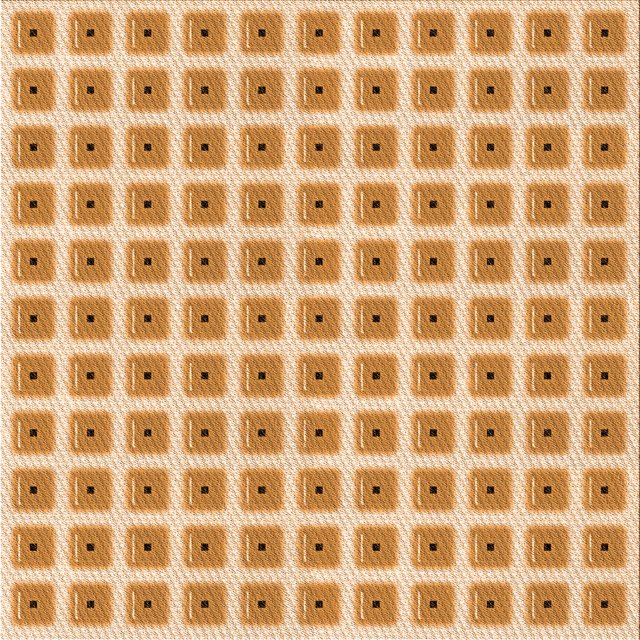 Ahgly Company Machine Washable Indoor Square Transitional Neon Orange Area Rugs, 8' Square