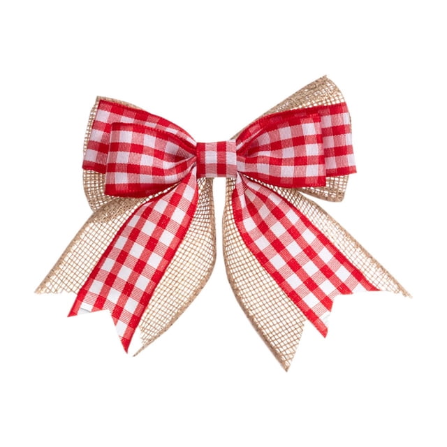 SDNall Christmas Tree Decorations, Christmas Tree ornaments, New Christmas Double Layered Bow Christmas Tree Decoration Small Bow Festival Gift Box Packaging Bow Accessories