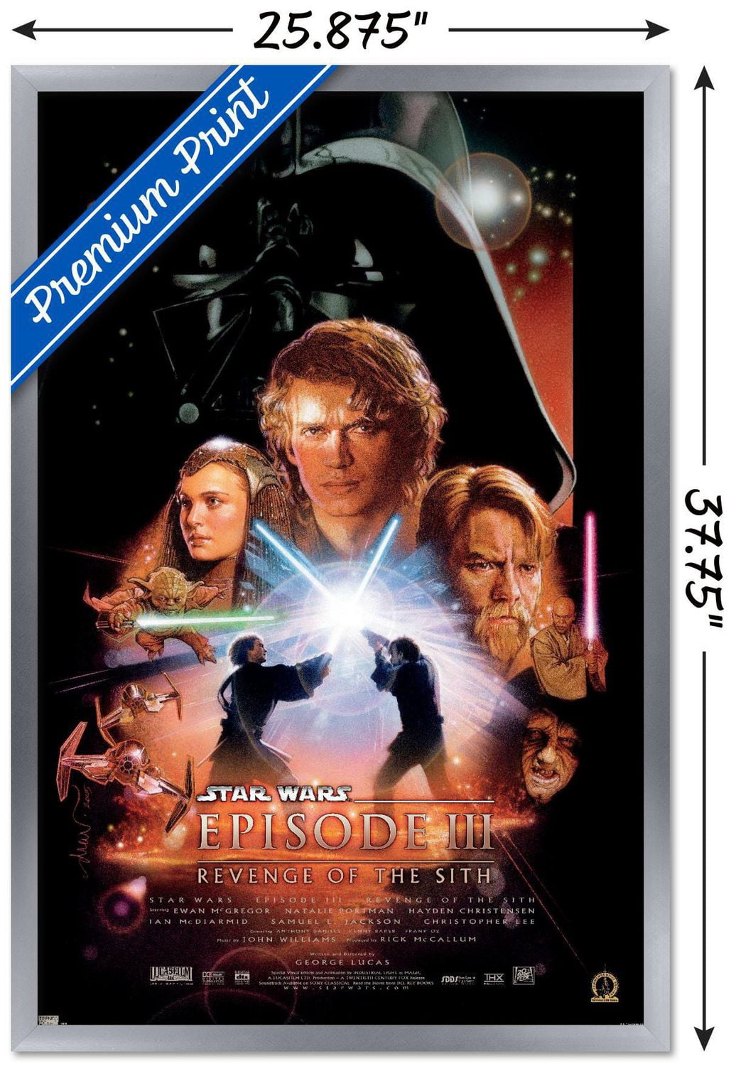 24X36 Star Wars : La Revanche des Sith - Une Feuille
