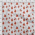 thumbnail image 4 of oneOone Polyester Spandex Orange Fabric Kawai Sewing Craft Projects Fabric Prints By Yard 56 Inch Wide, 4 of 5
