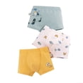 thumbnail image 1 of MIASHUI Boys Comfortable Underwear Cute Cartoon Print Boxer Briefs Underpants 3 Pack,3-4 Years, 1 of 3