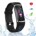 thumbnail image 1 of Allaugh Fitness Tracker Watch,Activity Tracker Health Exercise Watch w/Heart Rate Monitor Waterproof IP68 Smart Fitness Band with Sleep Monitor, Step Counter Pedometer Watch for Adults (Silver), 1 of 9
