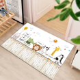 thumbnail image 2 of Bathroom Floor Mat Quick Dry Cartoon Strong Water Absorption Decorative Wipe Clean Animals Print Living Room Welcome Mat for Home, 2 of 8
