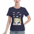 thumbnail image 1 of Women's Basic Short Sleeve T-Shirt Sailor Moon Moon Hare, 1 of 6