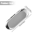 thumbnail image 3 of Chenmei Trinket Tray Oval Stainless Small Serving Trays Towel Storage Dish Plate Tea Trays Jewelry Plate Decorative Storage Tray Stainless Decorative Tray Jewelry Dish Co, 3 of 6