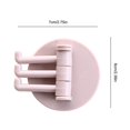 thumbnail image 4 of 5/10pcs Hook Self-adhesive Hanger Hanging Rack Wall-mounted Storage Hoooks Rotating Double-hook Decors Holder Household, 4 of 9