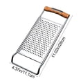 thumbnail image 3 of pstuiky Stainless Steel Grater Foldable & Double-Sided Multi-Functional Kitchen Tool for Potatoes, Cheese, Zesting 8.46X3.54 Inch Rust-Resistant, Easy to Clean & Store, 3 of 6