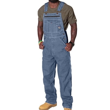 EGNMCR Men's Pants, Full Length Pants Overalls, Men's Denim Bib Overall, Men's Workout Athletic Pants Men Casual Fashion Soid Breast Pocket Denim Suspender Long Pants Cargo Pants Men Pants