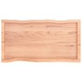 thumbnail image 3 of vidaXL Table Top Light Brown 100x50x(2-6)cm Treated Solid Wood Live Edge, 3 of 5