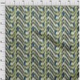 thumbnail image 3 of oneOone Tissu Popeline de Coton Rayé & Chevron Imprimé Ikat Tissu de Couture BTY 56 Pouces de Large, 3 of 4