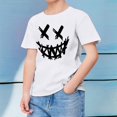 thumbnail image 2 of TZEWGL Cute Graphic Printed Short Sleeved Crewneck Solid Color Shirt For Kid Clothes For Kids size 12-13T, 2 of 4