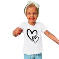 thumbnail image 2 of MeetoTime T-shirt en Coton pour Tout-Petits Enfants Garçons Filles Col Rond Saint-Valentin Imprimé Manches Courtes Haut Tee 3-10 Ans, 2 of 4