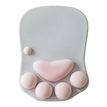Mouse Pad with Wrist Support Gel Gel Mouse Pad with Wrist Support Mouse Pad with Gel Wrist Support Cute Cat- Claw Office Silicone Three-Dimensional Wrist Mouse Pad Wrist Pad