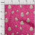 thumbnail image 2 of oneOone Rayon Magenta Fabric Kawai Craft Projects Decor Fabric Printed By The Yard 56 Inch Wide, 2 of 5