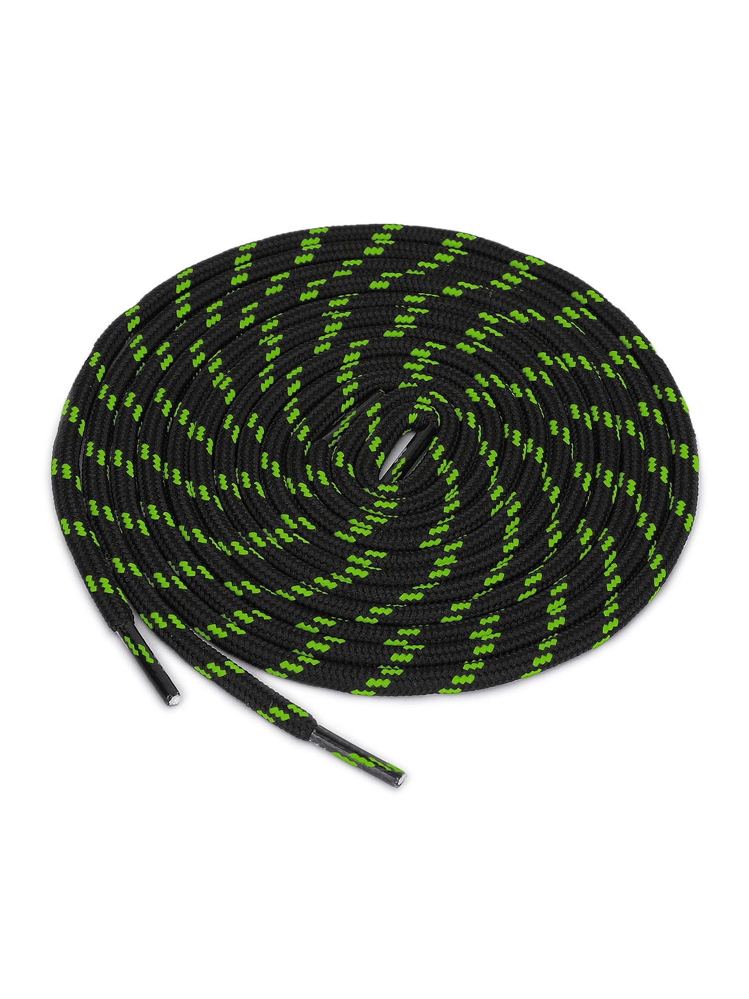 INSPIRE CHIC 3 Paires Lacets Ronds Antidérapants Résistants à l'Usure pour Bottes pour la Randonnée la Marche Chaussures d'Extérieur Noir Vert 140cm / 55.11 Pieds