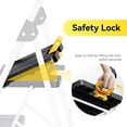 thumbnail image 3 of Step Folding Ladder lbs Capacity Step Stool with Lock NonSkid Wide Pedals and Handrail Lightweight Household Ladder for Home Kitchen Pantry Closets and Office Use, 3 of 9