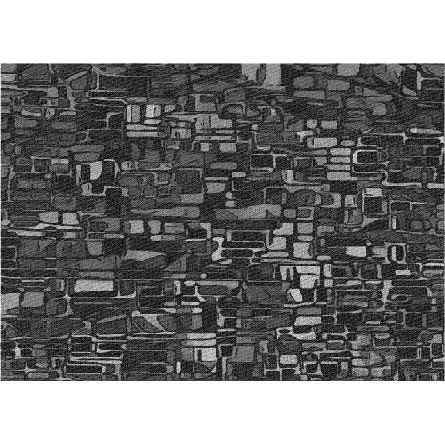 Ahgly Tapis Rectangulaire Lavable en Machine Intérieur Transitionnel Gris Minuit, 2 Pieds x 4 Pieds