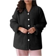 thumbnail image 4 of Timegard Womens Winter Coats Fuzzy Fleece Warm Pajamas Tops Button down Loungewear Comfy Thick Pjs, 4 of 8