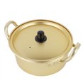 thumbnail image 3 of Yellow Pot, Safe Aluminum Alloy Ramen Noodle Pot Anti Rust Double Handle Handmade  For  Noodles, 3 of 8