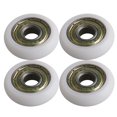 thumbnail image 1 of BQLZR 4pcs Ball Bearing Pulley Round Wheel 8x30x8.5mm Load 87KG White, 1 of 3
