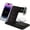 Black, variant on 3 In 1 Fast Charging Station, Folding Wireless Charger Stand For iPhone