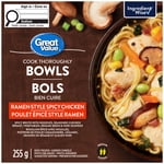 Great Value Ramen-Style Spicy Bol de poulet, 255 g