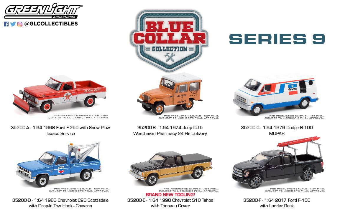 GreenLight 1:64 Blue Collar Die-Cast Vehicles Series 9