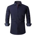thumbnail image 1 of Mens Dress Shirts Regular Fit Long Sleeve Men Shirt, 1 of 5