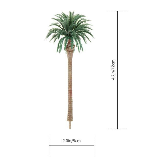 12pcs Mini Plastic Lovely Simulation Trees Plant Decoration Sand Table Tree for Mini Garden Terrarium Decoration Micro Landscape