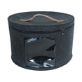 thumbnail image 1 of Hat Storage Box Storage Bin Hat Box for Clothes Closet Organizer Living Room Black Medium, 1 of 8