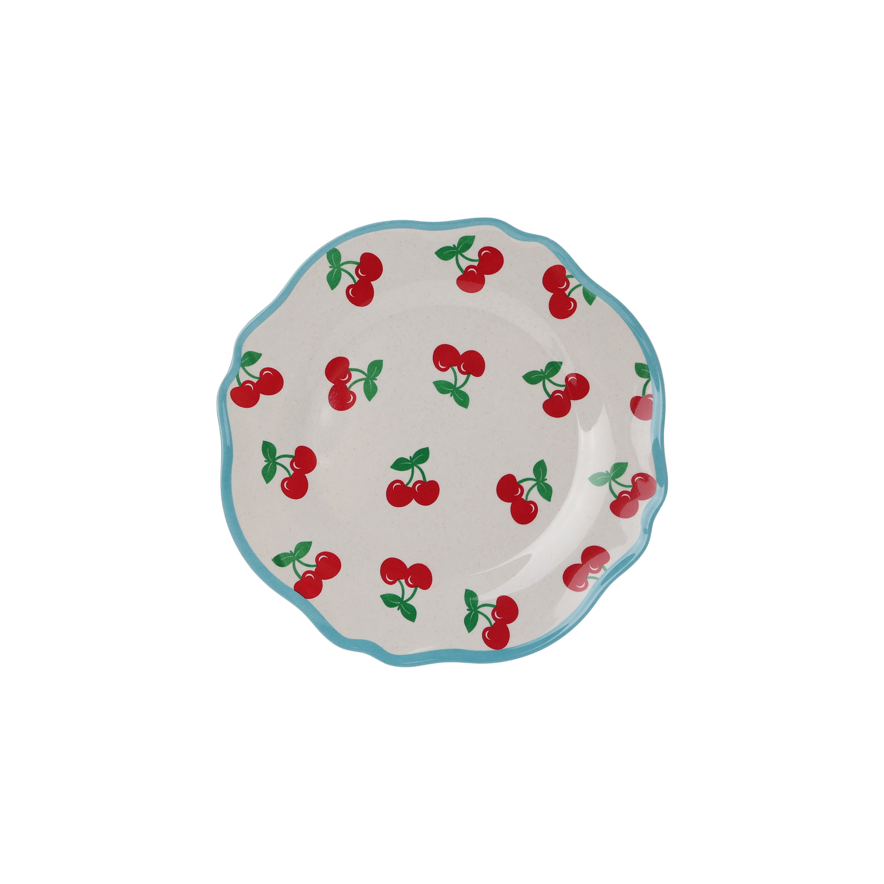 Hometrends Assiette à Salade en Bambou Mélamine Cerise 8.375 Inch